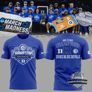 Duke Blue Devils Women's Basketball Back To Back ACC Champions 2025 2026 T-Shirt