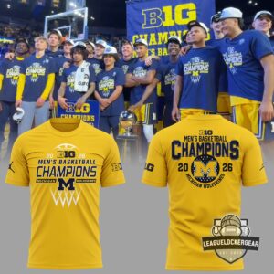 Michigan Wolverines 2026 Big Ten Men's Basketball Champions T-Shirt