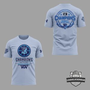 Rhode Island Rams 2026 A-10 Conference Tournament Women's Basketball Champions T-Shirt