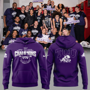 TCU Horned Frogs Women's Basketball 2026 Big 12 Conference Champions Hoodie