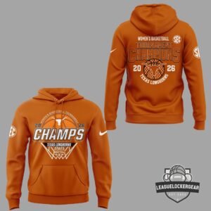 Texas Longhorns 2026 SEC Women's Basketball Tournament Champions Hoodie