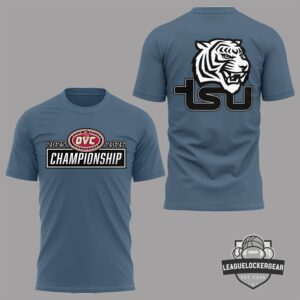 TSU Tigers 2025 2026 OVC Championship T-Shirt