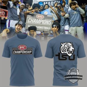 TSU Tigers 2025 2026 OVC Championship T-Shirt