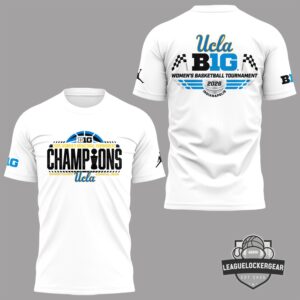 UCLA 2026 Big Ten Women's Basketball Tournament Champions T-Shirt