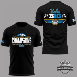 UCLA 2026 Big Ten Women's Basketball Tournament Champions T-Shirt