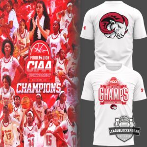 WSSU Rams Women's Basketball 2026 CIAA Tournament Champs T-Shirt