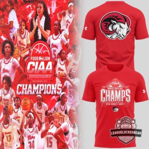 WSSU Rams Women's Basketball 2026 CIAA Tournament Champs T-Shirt