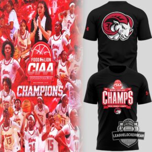 WSSU Rams Women's Basketball 2026 CIAA Tournament Champs T-Shirt