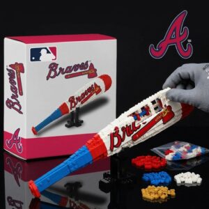 Atlanta Braves Baseball Bat Building Block Set