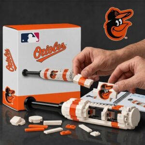 Baltimore Orioles Baseball Bat Building Blocks Set