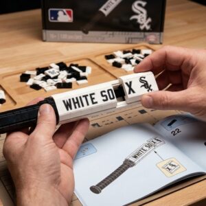 Chicago White Sox Baseball Bat Building Blocks Set