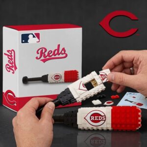 Cincinnati Reds Baseball Bat Building Blocks Set