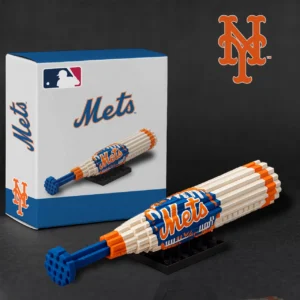 New York Mets Baseball Bat Building Blocks Set