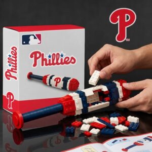 Philadelphia Phillies Baseball Bat Building Blocks Set