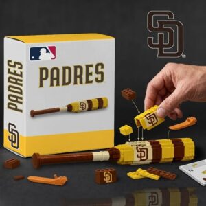 San Diego Padres Baseball Bat Building Blocks Set
