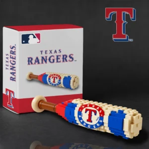Texas Rangers Baseball Bat Building Blocks Set