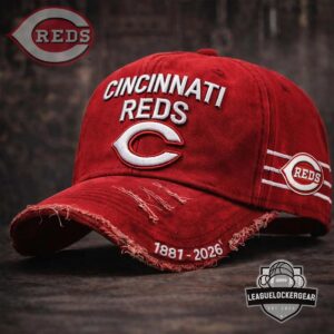 Cincinnati Reds 145th Anniversary 1881-2026 Baseball Cap