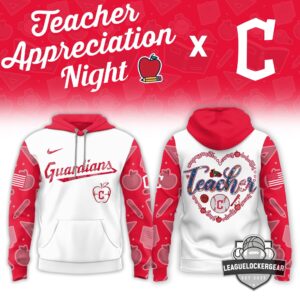 Cleveland Guardians Teacher Appreciation Night Hoodie And Cap