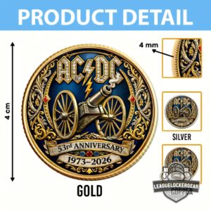AC/DC 53rd Anniversary 1973-2026 For Those About to Rock Commemorative Coin