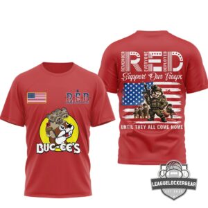 Buc-ee's Remember Everyone Deployed Military Support T-Shirt