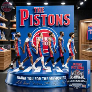 Detroit Pistons Thank You For The Memories Acrylic Plaque