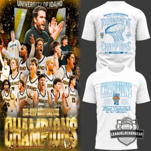 Idaho Vandals Big Sky Conference Men's Basketball Tournament Champions 2026 T-Shirt