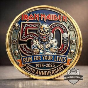 Iron Maiden 50th Anniversary Run For Your Lives Commemorative Coin