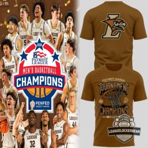 Lehigh Mountain Hawks 2026 Patriot League Men's Basketball Champions T-Shirt