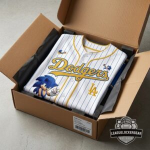 Los Angeles Dodgers Sonic The Hedgehog MLB Game Night Baseball Jersey