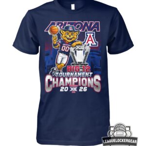 Arizona Wildcats Big 12 Tournament Champions 2026 T-Shirt
