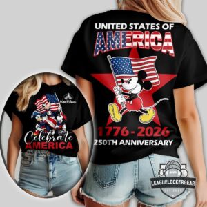 Disney Mickey Mouse 250th Anniversary America 1776-2026 T-Shirt