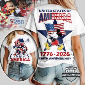 Disney Mickey Mouse 250th Anniversary America 1776-2026 T-Shirt