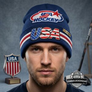 USA Hockey Custom Name Beanie