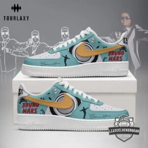 Bruno Mars Signature Style Custom Air Force 1 Style Shoes