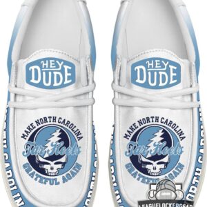 North Carolina Tar Heels Grateful Dead Make Grateful Again Hey Dude Shoes