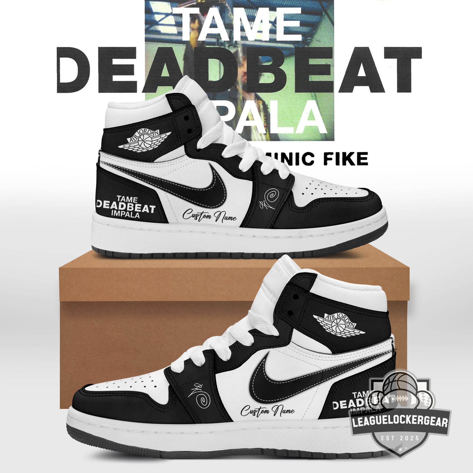 Tame Impala Dominic Fike Deadbeat Custom Air Jordan 1 Shoes