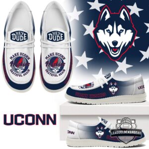 UConn Huskies Grateful Dead Make Grateful Again Hey Dude Shoes