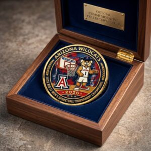 Arizona Wildcats 2026 Big 12 Men's Basketball Tournament Champions Commemorative Coin