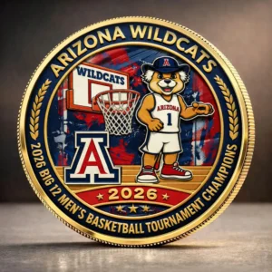 Arizona Wildcats 2026 Big 12 Men's Basketball Tournament Champions Commemorative Coin