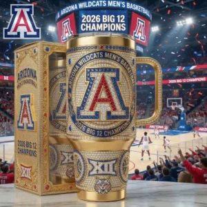 Arizona Wildcats Men's Basketball 2026 Big 12 Champions Tumbler Cup