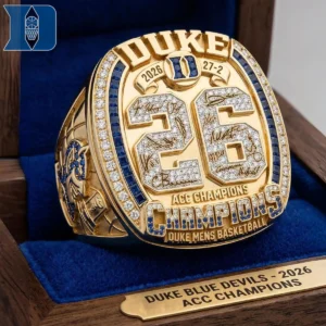 Duke Blue Devils 2026 ACC Champions Signed Championship Ring