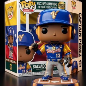 Team Venezuela WBC 2026 Champions Salvador Pérez Captain Funko Pop Vinyl Figure