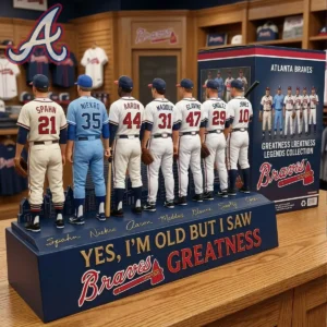 Atlanta Braves Greatness Legends Collection Yes I'm Old But I Saw Greatness Acrylic Plaque