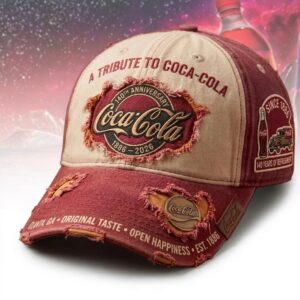 Coca-Cola 140th Anniversary 1886-2026 Tribute Cap
