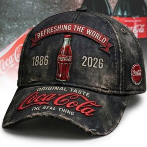 Coca-Cola Refreshing The World 1886-2026 Vintage Baseball Cap