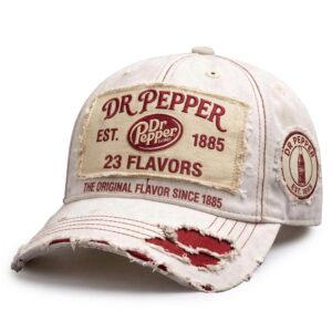 Dr Pepper Vintage Est 1885 23 Flavors Baseball Cap