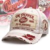 Dr Pepper Vintage Est 1885 23 Flavors Baseball Cap