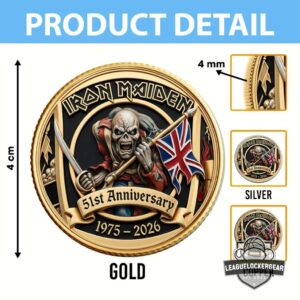 Iron Maiden 51st Anniversary The Trooper Commemorative Coin