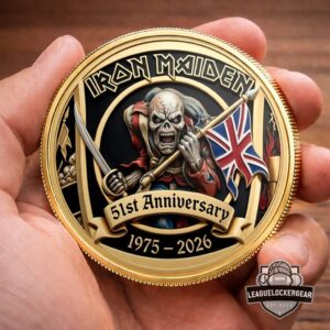 Iron Maiden 51st Anniversary The Trooper Commemorative Coin