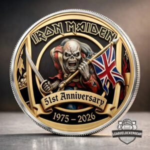 Iron Maiden 51st Anniversary The Trooper Commemorative Coin